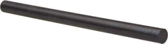 Made in USA - 4' Long, 1/2" Diam, Acetal Plastic Rod - Black - Eagle Tool & Supply