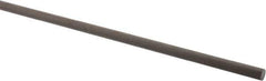 Made in USA - 4' Long, 1/4" Diam, Acetal (PTFE-Filled) Plastic Rod - Brown - Eagle Tool & Supply