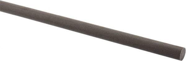 Made in USA - 4' Long, 3/8" Diam, Acetal (PTFE-Filled) Plastic Rod - Brown - Eagle Tool & Supply