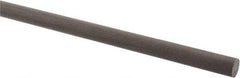 Made in USA - 2' Long, 1/2" Diam, Acetal (PTFE-Filled) Plastic Rod - Brown - Eagle Tool & Supply