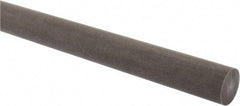 Made in USA - 4' Long, 1" Diam, Acetal (PTFE-Filled) Plastic Rod - Brown - Eagle Tool & Supply