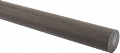 Made in USA - 1' Long, 1-1/4" Diam, Acetal (PTFE-Filled) Plastic Rod - Brown - Eagle Tool & Supply