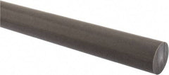 Made in USA - 2' Long, 1-1/4" Diam, Acetal (PTFE-Filled) Plastic Rod - Brown - Eagle Tool & Supply