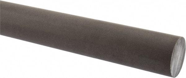 Made in USA - 1' Long, 1-1/2" Diam, Acetal (PTFE-Filled) Plastic Rod - Brown - Eagle Tool & Supply