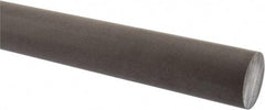 Made in USA - 1' Long, 1-1/2" Diam, Acetal (PTFE-Filled) Plastic Rod - Brown - Eagle Tool & Supply