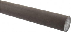 Made in USA - 2' Long, 1-1/2" Diam, Acetal (PTFE-Filled) Plastic Rod - Brown - Eagle Tool & Supply