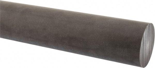 Made in USA - 1' Long, 2" Diam, Acetal (PTFE-Filled) Plastic Rod - Brown - Eagle Tool & Supply
