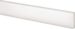 Made in USA - 2 Ft. Long x 1 Inch Wide x 1/4 Inch High, Acetal, Rectangular Plastic Bar - Natural - Eagle Tool & Supply