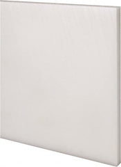Made in USA - 4' x 6" x 3/8" Natural (Color) Acetal Rectangular Bar - Eagle Tool & Supply