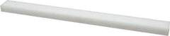 Made in USA - 1 Ft. Long x 1 Inch Wide x 1/2 Inch High, Acetal, Rectangular Plastic Bar - Natural - Eagle Tool & Supply