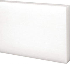 Made in USA - 1 Ft. Long x 3 Inch Wide x 1/2 Inch High, Acetal, Rectangular Plastic Bar - Natural - Eagle Tool & Supply