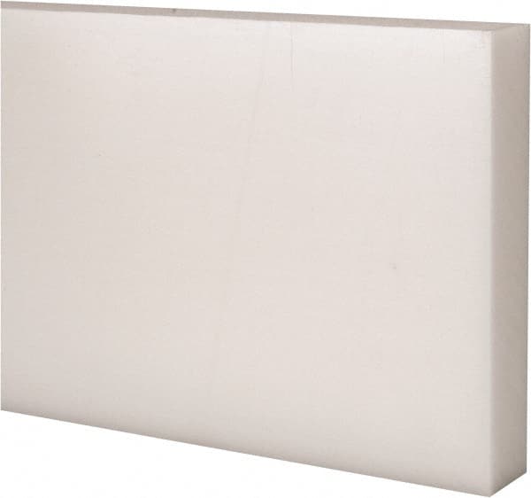 Made in USA - 1' x 4" x 3/4" Natural (Color) Acetal Rectangular Bar - Eagle Tool & Supply