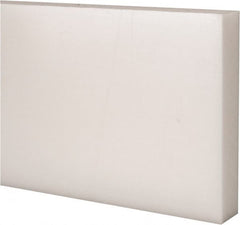 Made in USA - 1' x 4" x 3/4" Natural (Color) Acetal Rectangular Bar - Eagle Tool & Supply