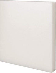 Made in USA - 4 Ft. Long x 6 Inch Wide x 3/4 Inch High, Acetal, Rectangular Plastic Bar - Natural - Eagle Tool & Supply