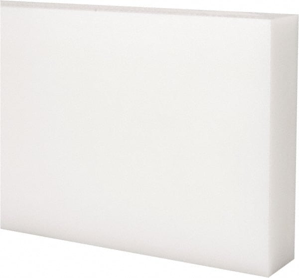Made in USA - 1' x 4" x 1" Natural (Color) Acetal Rectangular Bar - Eagle Tool & Supply