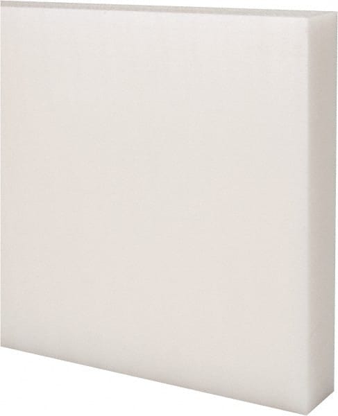 Made in USA - 4' x 6" x 1" Natural (Color) Acetal Rectangular Bar - Eagle Tool & Supply