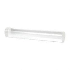 Made in USA - 6' Long, 2-1/2" Diam, Acrylic Plastic Rod - Clear - Eagle Tool & Supply