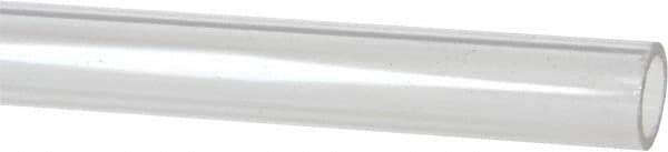 Made in USA - 7/8 Inch Outside Diameter x 6 Ft. Long, Plastic Round Tube - Acrylic - Eagle Tool & Supply