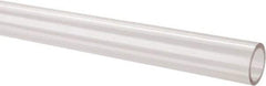 Made in USA - 1 Inch Outside Diameter x 6 Ft. Long, Plastic Round Tube - Acrylic - Eagle Tool & Supply