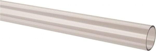 Made in USA - 2 Inch Outside Diameter x 6 Ft. Long, Plastic Round Tube - Acrylic - Eagle Tool & Supply