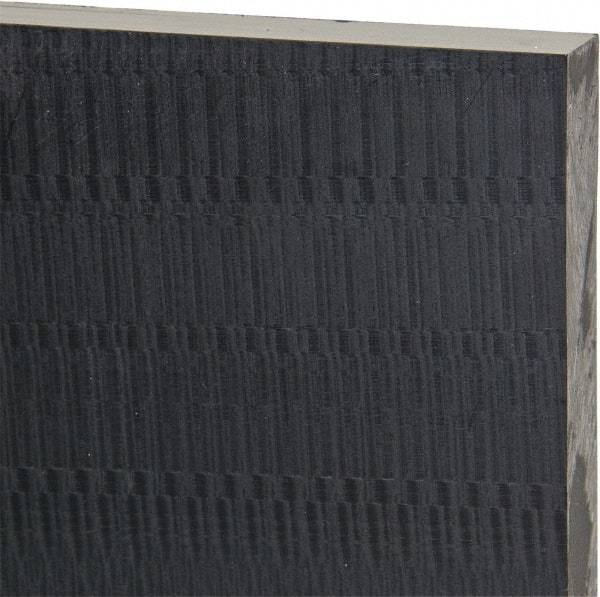 Made in USA - 3/4" Thick x 12" Wide x 2' Long, Noryl (PPO) Sheet - Black - Eagle Tool & Supply