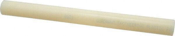 Made in USA - 1' Long, 1-1/8" Diam, Nylon 6/6 Plastic Rod - Natural (Color) - Eagle Tool & Supply