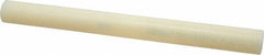 Made in USA - 1' Long, 1-1/8" Diam, Nylon 6/6 Plastic Rod - Natural (Color) - Eagle Tool & Supply