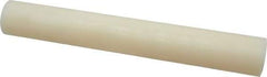 Made in USA - 1' Long, 1-3/4" Diam, Nylon 6/6 Plastic Rod - Natural (Color) - Eagle Tool & Supply