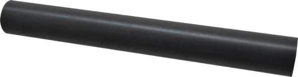 Made in USA - 1' Long, 1-1/2" Diam, Nylon 6/6 Plastic Rod - Black - Eagle Tool & Supply