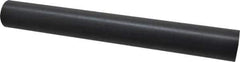 Made in USA - 1' Long, 1-1/2" Diam, Nylon 6/6 Plastic Rod - Black - Eagle Tool & Supply