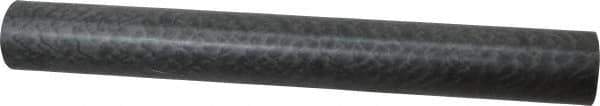Made in USA - 1' Long, 1-1/2" Diam, Nylon 6/6 (MDS-Filled) Plastic Rod - Black - Eagle Tool & Supply