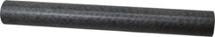 Made in USA - 1' Long, 1-1/2" Diam, Nylon 6/6 (MDS-Filled) Plastic Rod - Black - Eagle Tool & Supply