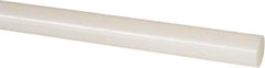 Made in USA - 5' Long, 5" Diam, Nylon 6/12 Plastic Rod - ±1/4" Length Tolerance, +1/4 - 0.000" Diam Tolerance, Rockwell R-114 Hardness, Natural (Color) - Eagle Tool & Supply