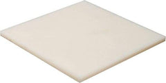 Made in USA - 1/2" Thick x 12" Wide x 1' Long, Nylon 6/6 Sheet - Natural - Eagle Tool & Supply