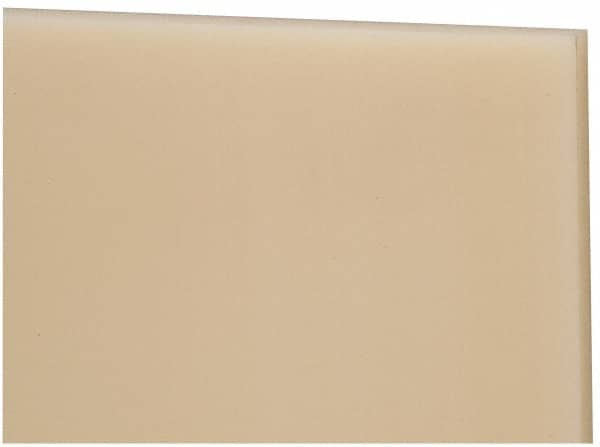 Made in USA - 2' x 1' x 2-1/2" Natural (Color) Nylon 6/6 Sheet - Eagle Tool & Supply