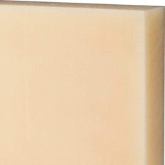 Made in USA - 1-1/2" Thick x 24" Wide x 2' Long, Nylon 6/6 Sheet - Natural - Eagle Tool & Supply