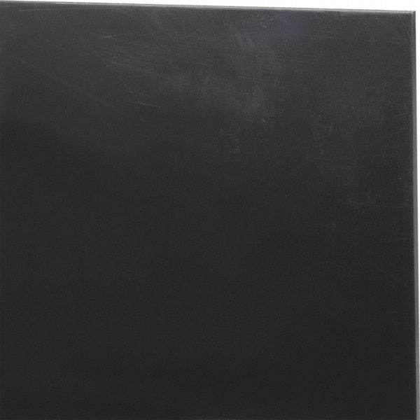 Made in USA - 3/32" Thick x 12" Wide x 1' Long, Nylon 6/6 (MDS-Filled) Sheet - Black - Eagle Tool & Supply