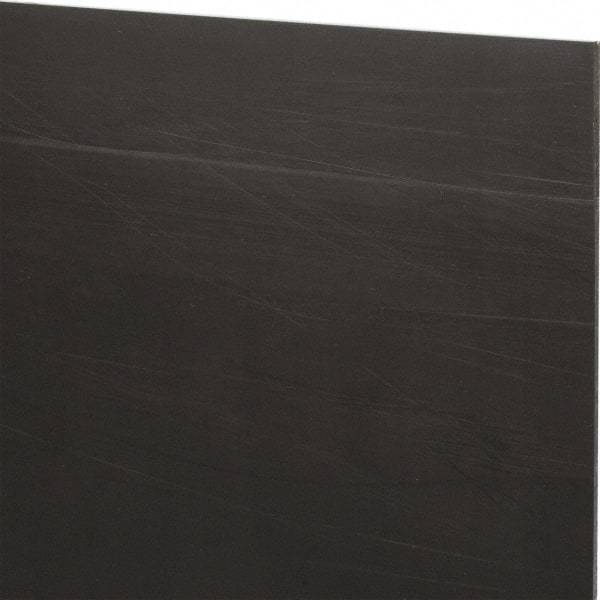 Made in USA - 1/8" Thick x 12" Wide x 1' Long, Nylon 6/6 (MDS-Filled) Sheet - Black - Eagle Tool & Supply
