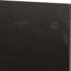 Made in USA - 3/16" Thick x 12" Wide x 2' Long, Nylon 6/6 (MDS-Filled) Sheet - Black - Eagle Tool & Supply