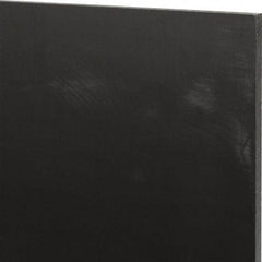 Made in USA - 1/4" Thick x 12" Wide x 1' Long, Nylon 6/6 (MDS-Filled) Sheet - Black - Eagle Tool & Supply