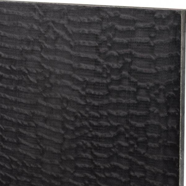 Made in USA - 3/8" Thick x 12" Wide x 2' Long, Nylon 6/6 (MDS-Filled) Sheet - Black - Eagle Tool & Supply