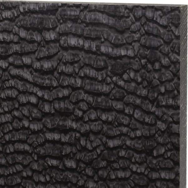 Made in USA - 1/2" Thick x 12" Wide x 1' Long, Nylon 6/6 (MDS-Filled) Sheet - Black - Eagle Tool & Supply