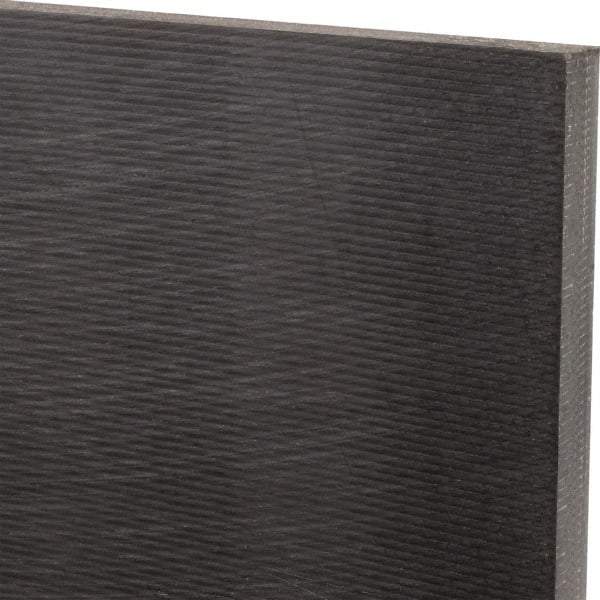 Made in USA - 3/4" Thick x 12" Wide x 2' Long, Nylon 6/6 (MDS-Filled) Sheet - Black - Eagle Tool & Supply
