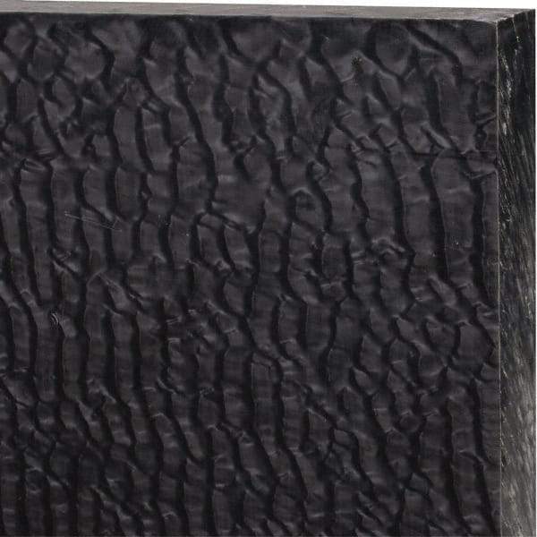 Made in USA - 1" Thick x 24" Wide x 2' Long, Nylon 6/6 (MDS-Filled) Sheet - Black - Eagle Tool & Supply