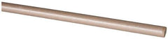 Made in USA - 4' Long, 1/2" Diam, PEEK Plastic Rod - Thermoplastic - Eagle Tool & Supply