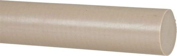 Made in USA - 1' Long, 1" Diam, PEEK Plastic Rod - Thermoplastic - Eagle Tool & Supply