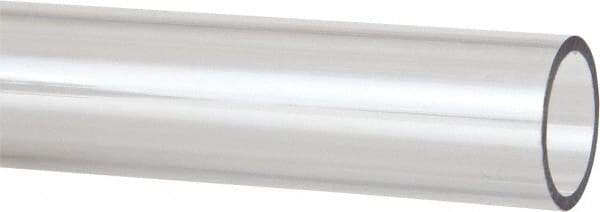 Made in USA - 1-1/4 Inch Outside Diameter x 4 Ft. Long, Plastic Round Tube - Polycarbonate - Eagle Tool & Supply