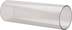 Made in USA - 5 Inch Outside Diameter x 8 Ft. Long, Plastic Round Tube - Polycarbonate - Eagle Tool & Supply