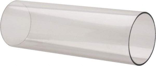 Made in USA - 4 Inch Outside Diameter x 2 Ft. Long, Plastic Round Tube - Polycarbonate - Eagle Tool & Supply