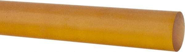 Made in USA - 4' Long, 1/2" Diam, Polyetherimide (PEI) Plastic Rod - Natural (Color) - Eagle Tool & Supply